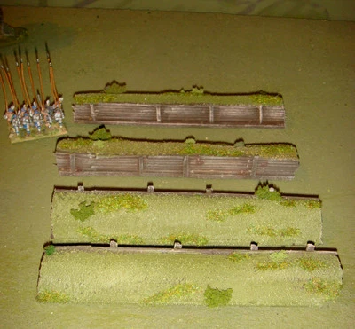 WARGAMES 15 mm Entrenchments TRENCH Flames of War WW2 handmade by FAT FRANK
