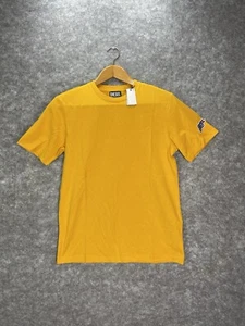 Diesel Men’s T Shirt Size Small Yellow Short Sleeve Cotton Crewneck Logo - Picture 1 of 10