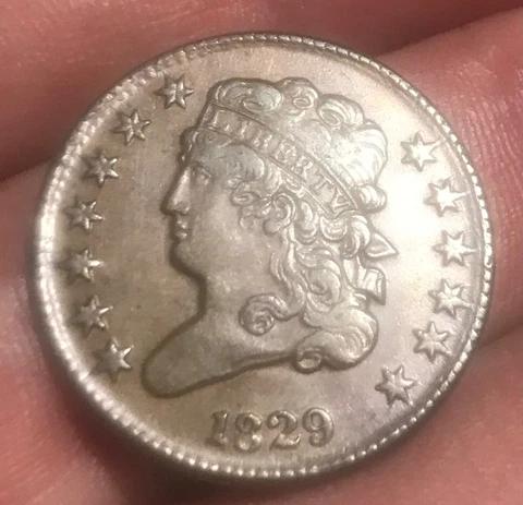 1829  classic head Half cent ,  XF + / AU , scarce Cover