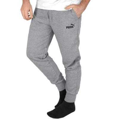Puma Essentials Logo Pant Herren Jogginghose Trainingshose Sweat Sport Hose grau