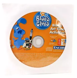 Blues Clues CD Tape Storage Blue's Art Time Activities 2004 Preschool Fun Skills - Picture 1 of 4