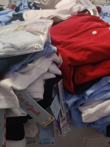 Lot of 2 Girls' Short sleeve pique Uniform Polo shirt - Cat & Jack  Choose Color - Picture 1 of 24