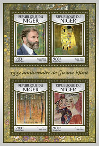 Gustav Klimt (Yvert&Tellier Code: 3883-3886)