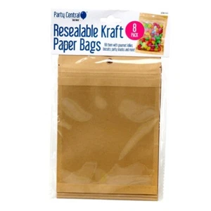 16pcs Resealable Kraft Paper Bags Resealable Bag Heat Pouches - 12x17 cm - Picture 1 of 4