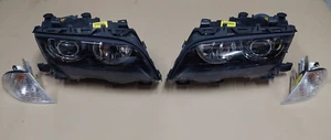 BMW E46 headlights xenon with indicators set genuine @ NEW @ sedan pre facelift - Picture 1 of 15