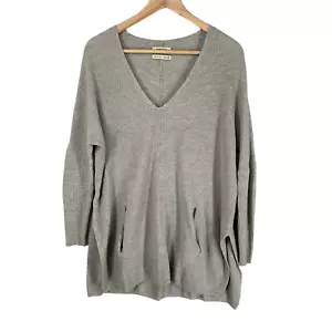 Aritzia Babaton Pullover Damen XXS/XS grau Rippstrickpullover kastig Oversize - Bild 1 von 10