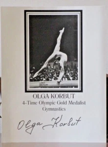The Greatest Gymnastics Gold Medalist Russian Olga Korbut Signed Photograph - Picture 1 of 3