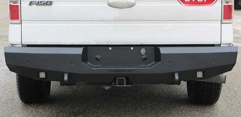 New Smooth Steel Rear Bumper Replacement 2009 2010 2011 2012 2013 2014 Ford F150 - Imagem 1 de 1
