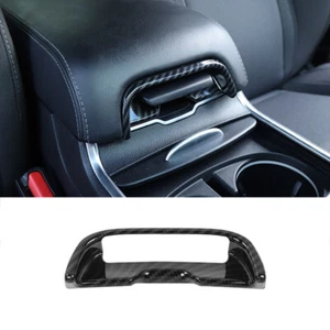Car Armrest Box Switch Cover Trim Bezel for 2012-2014 Chrysler 300C Carbon Fiber - Picture 1 of 6