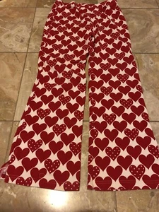 Gymboree Girls Valentine's Day Heart Flare Knit Pant Size 12 - Picture 1 of 1