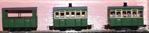 Glyn Valley 3 Coaches 1 of 1st 2 of 3rd 009 J13 UNPAINTED OO Scale Models Kit - Foto 1 di 2