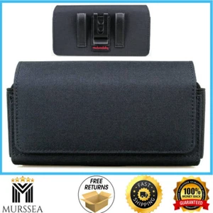 Horizontal Dual Phone Holster Pouch Case For Two Phones, Nylon Double Decker - Picture 1 of 1