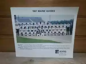Foto del equipo de béisbol 1987 Maine Guides Philadelphia Phillies triple AAA MILB SGA - Imagen 1 de 2