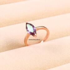 Alexandrite Ring, 925 Sterling Silver, June Birthstone, Solitaire Ring, Gift Her