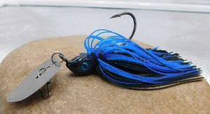 Plantilla Vibradora Swim Pro Bladed con Gancho Trokar Nueva Negra Azul HIO178 - Imagen 1 de 3