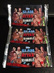 2011 Topps Slam Attax Rumble WWE Lot of (3) Sealed Packs 15 Wrestling Cards