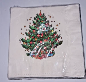 "Tovaglioli di carta per bevande albero di Natale 16 nuovi 10x10" - Foto 1 di 3