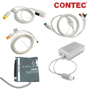 Cable de ECG sonda SpO2 nuevo en caja puño tubo de CO2 para monitor de paciente CONTEC CMS8000/6000 - Imagen 1 de 25
