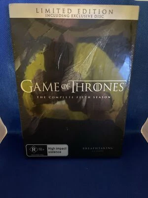 GAME OF THRONES: THE COMPLETE FIFTH SEASON LIMITED EDITION BONUS DISC DVD SEALED - Image 1 of 4