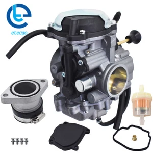 ATV Carburetor Carb & Intake Manifold Boot For Yamaha Big Bear 350 Wolverine 350 - Picture 1 of 12