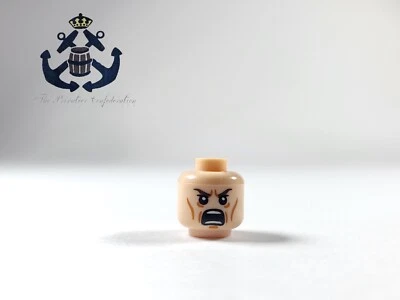 LEGO Señor de los Anillos Minifigura Cabeza Elrond Elfo Calma / Battle Rage 3626bpb0811 Foto 1 de 2