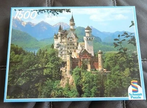 Rare Vintage Schmidt Neuschwanstein Castle 1500 Piece Puzzle 02668 832x581 mm - Picture 1 of 5