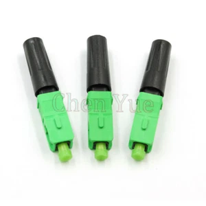 100 Stück FTTH SC APC Singlemode Schnellverbinder SC FTTH LWL Schnellverbinder - Bild 1 von 5