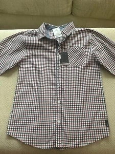New With Tags Boys collared shirt long sleeve dress Size large - Picture 1 of 2