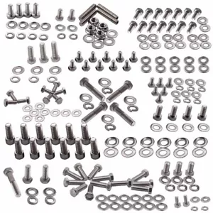Acier Inoxydable Engine HEX Boulons Kit Small Block for Chevy 265 283 305 - Picture 1 of 8