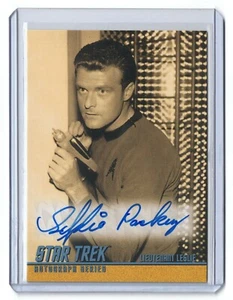 EDDIE PASKEY AUTOGRAPH CARD A101 LESLIE 2004 QUOTABLE STAR TREK ORIGINAL SERIES - Picture 1 of 4