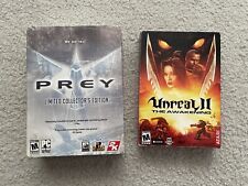 Unreal II The Awakening & Prey Limited Collector’s Edition BRAND NEW SEALED