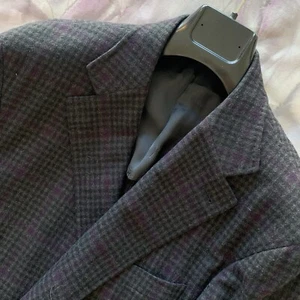 $2K CANALI (58/ 48US) Kai Pure Wool Plaid Blazer Jacket Coat. Charcoal. Italy - Picture 1 of 6