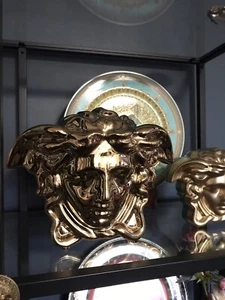 Versace Medusa Grande Vase Gold 21cm - Picture 1 of 9