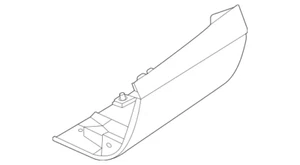 GENUINE GENESIS GV70 2022-2025 FENDER BODY SIDE MOLDING LH=DRIVER, 87711-AR020 - Picture 1 of 1