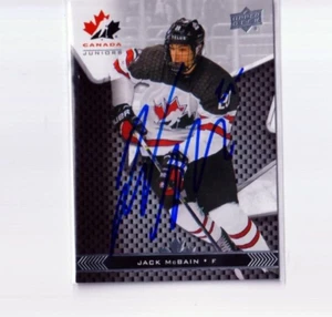 JACK MCBAIN autographed SIGNED '18 Upper Deck TEAM CANADA card ARIZONA COYOTES - Picture 1 of 1