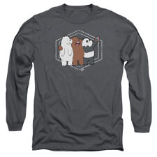 WE BARE BEARS SELFIE Licensed Men's Long Sleeve Graphic Tee Shirt SM-3XL 