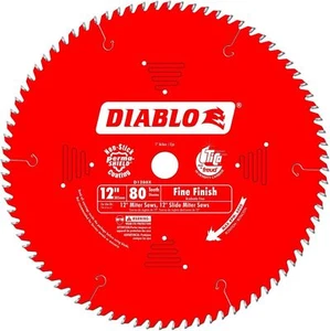 Freud D1280X Diablo 12-Inch 80 Tooth ATB Crosscutting Saw Blade with 1-Inch Arbo - Picture 1 of 1