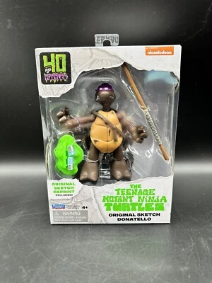 Donatello Teenage Mutant Ninja Turtles 40th Original Sketch 4" Figure Playmates - Image 1 of 2