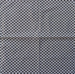 1x 100% Algodón 'Blanco y Negro' Bandana/Durag/Envoltura para la Cabeza, (55cm x 55cm) - Imagen 1 de 9