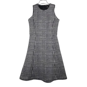 J.McLaughlin Dress Scuba Houndstooth Sleeveless Career Party Fitted Size Small - Picture 1 of 13