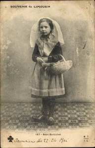 Ak Limousin, Mädchen in französischer Tracht, Korb - 4582584 - Bild 1 von 2