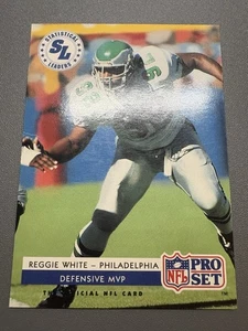 Reggie White 1992 Pro Set 18 Philadelphia Eagles (DAMAGED) - Picture 1 of 17