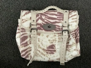 MulberryPink Raffia Tiger Alexa Bag - Picture 1 of 6