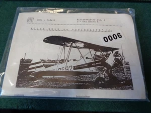 HUMA - Modell , ( 006 ) , Modellbausatz , Focke Wulf 44 ,  " Stieglitz " - Bild 1 von 1