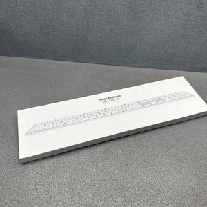 Apple Magic Keyboard Touch ID & Numeric Keypad White A3119 (MXK73LL/A) Sealed - Picture 1 of 5