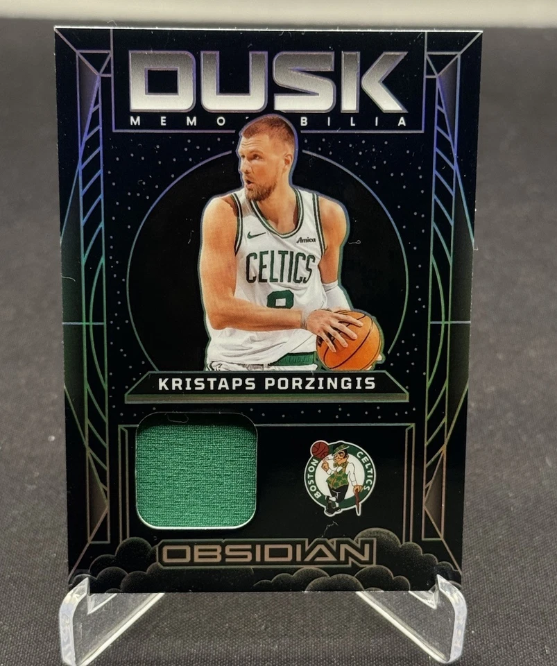 Kristaps Porzingus 2024-25 Obsidian /93 Dusk Memorabilia Game Worn Used Patch - image 1 of 4