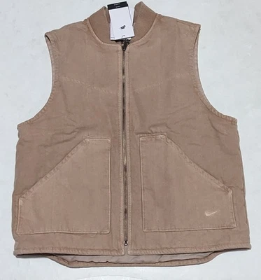 Nike Life Acolchado Trabajo FZ6577 200 Hombre Cáñamo Marrón Chaleco Talla M Totalmente Nuevo $165 Foto 1 de 4