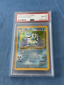 Pokémon Blastoise Base Set Unlimited 2/102 -HOLO - PSA 8 - Picture 1 of 2