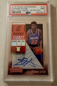 DeANDRE AYTON 2018 PANINI CONTENDERS ROOKIE AUTO AUTOGRAPH CARD #/65 PSA MINT 9! - Picture 1 of 1