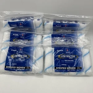 Kiste mit 36 Sherwin Williams 4" x 3/8" gestreiften Mini-Rollen mit 10 mm Nap 994000538 - Bild 1 von 3
